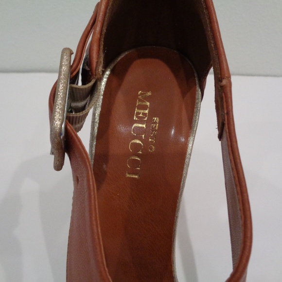 Sesto Meucci SALOME Brown New Wedge Sandals - Picture 8 of 8
